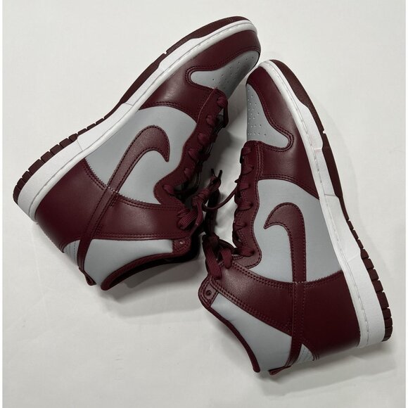 Nike Dunk High Retro Sneakers in Dark Beetroot - Picture 7 of 9